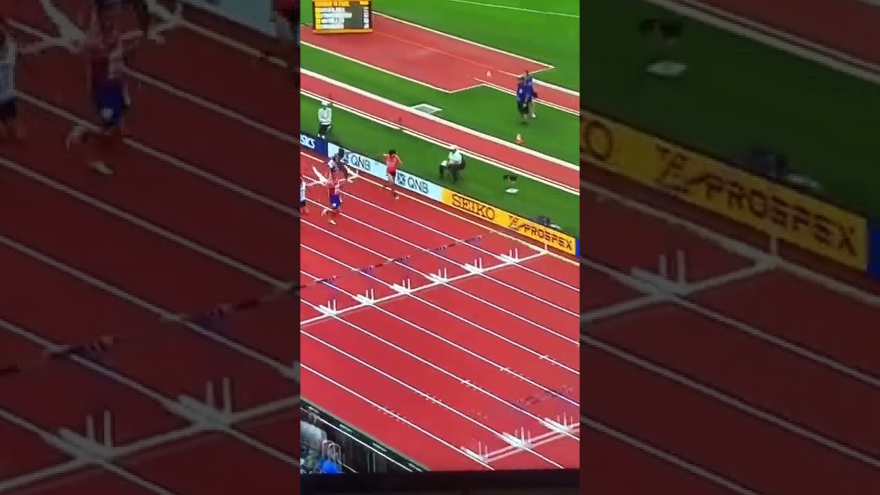 110m hurdles heat 5 Devon Allen