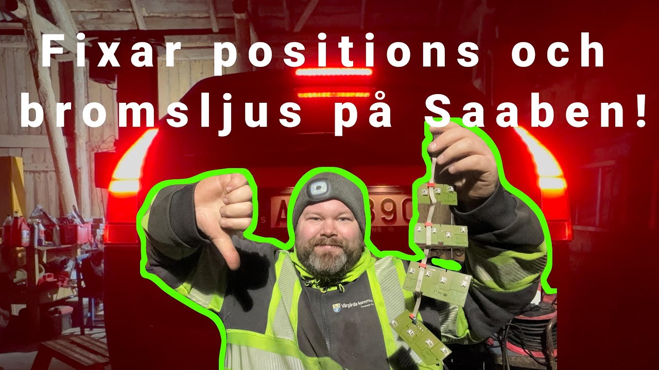 Renovering av baklampan! Saab 9-3 Del 10 TNG #63