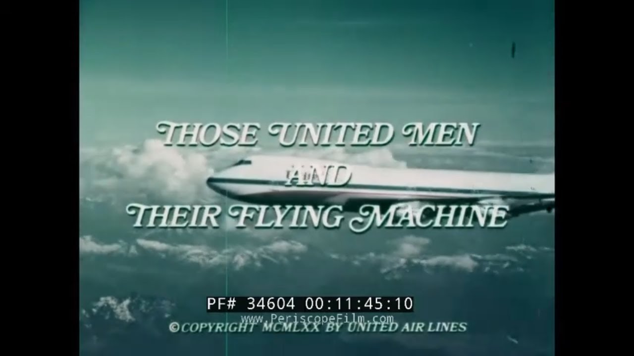 1970s UNITED AIRLINES BOEING 747 PROMOTIONAL FILM  34604