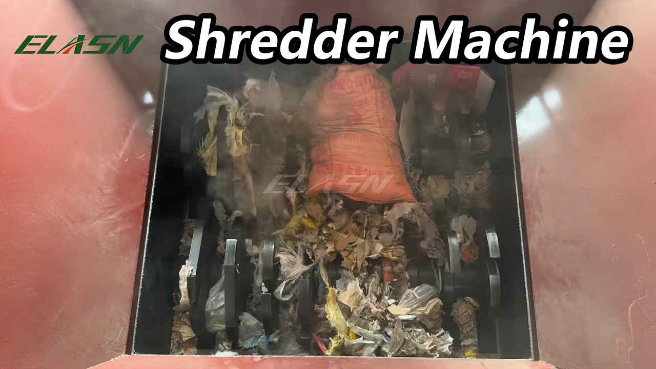 ELASN Industrial Crusher in Action | Powerful Plastic Shredder Machine