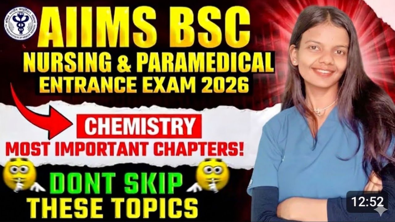 Most important chapters of CHEMISTRY for Neet 2026 and Aiims bsc. Nursing 2026🔥🔥