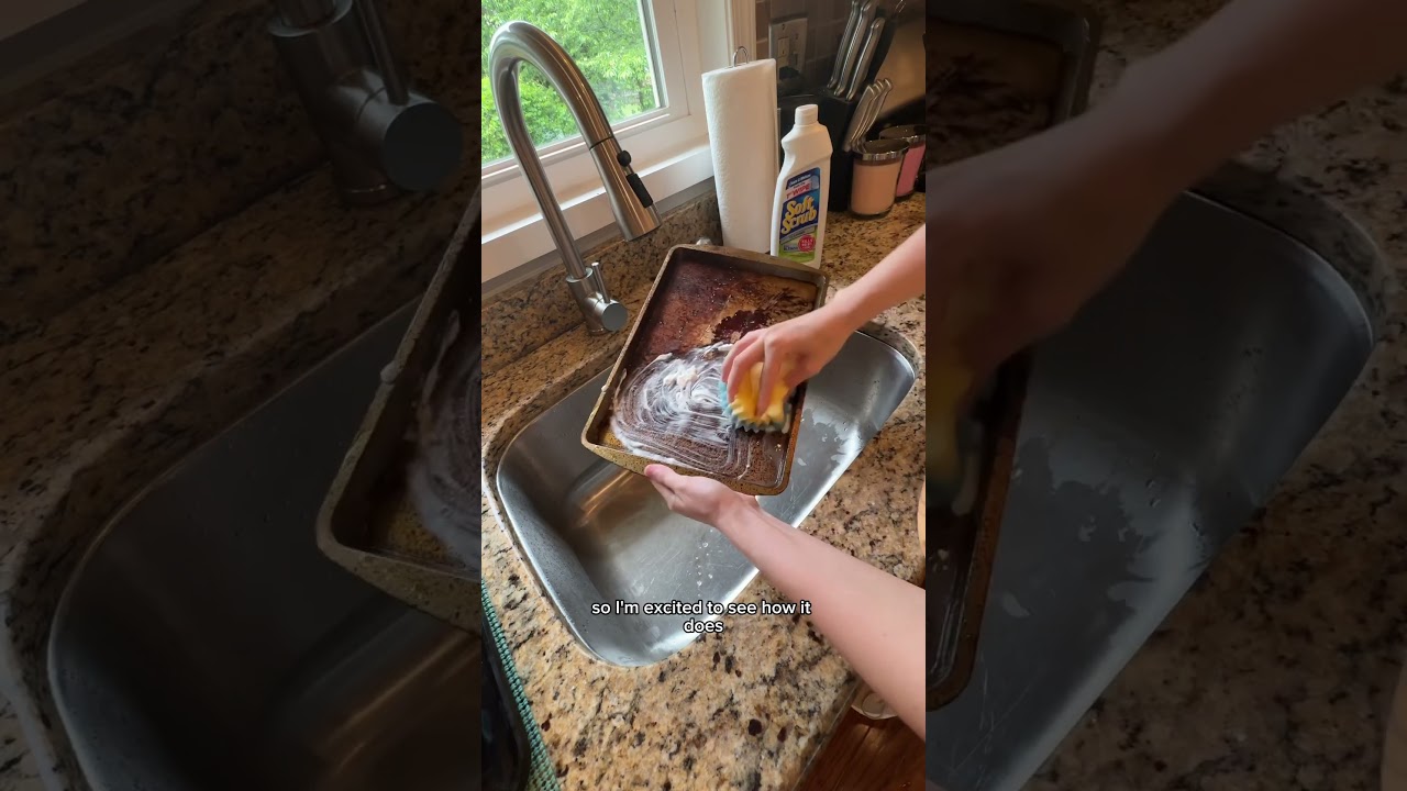 Крем Cif против мягкого скраба #видеочистки #cleantok #удовлетворительно #сравнениечистки #мягкий...