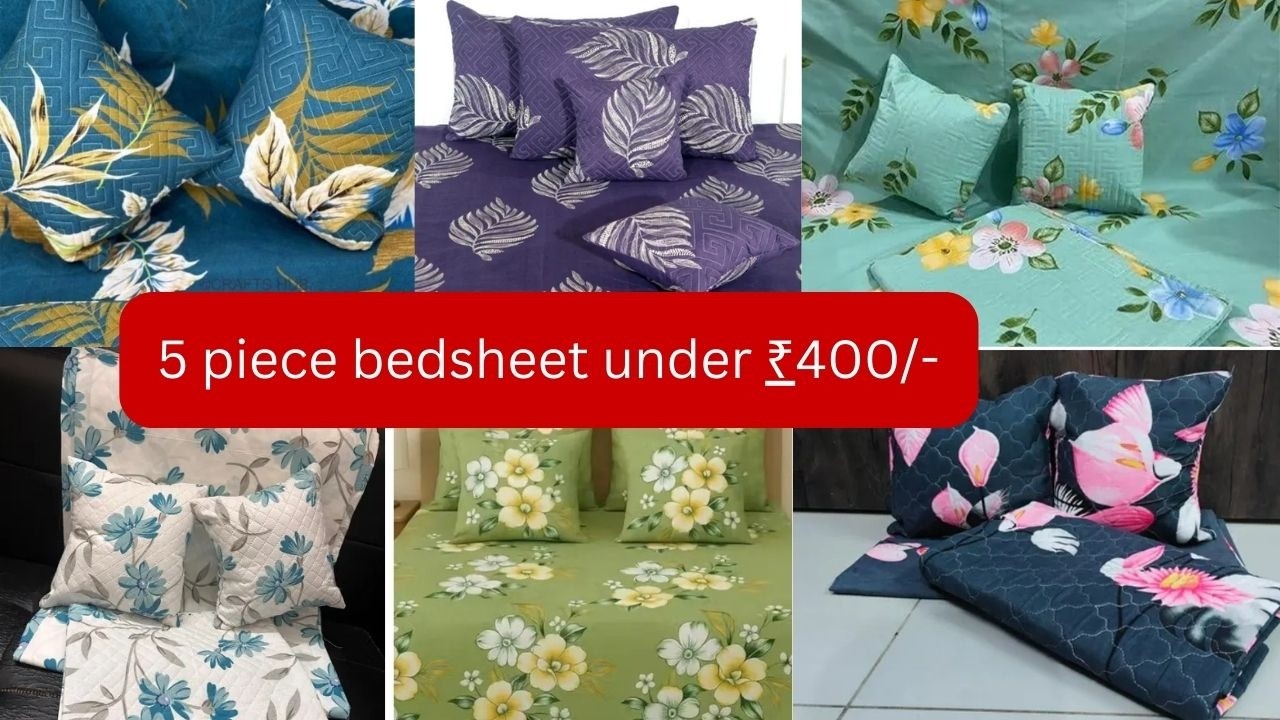 5 piece bedsheet under 400/-/ bedsheet cotton  combo review in tamil / sew with sweety tamil
