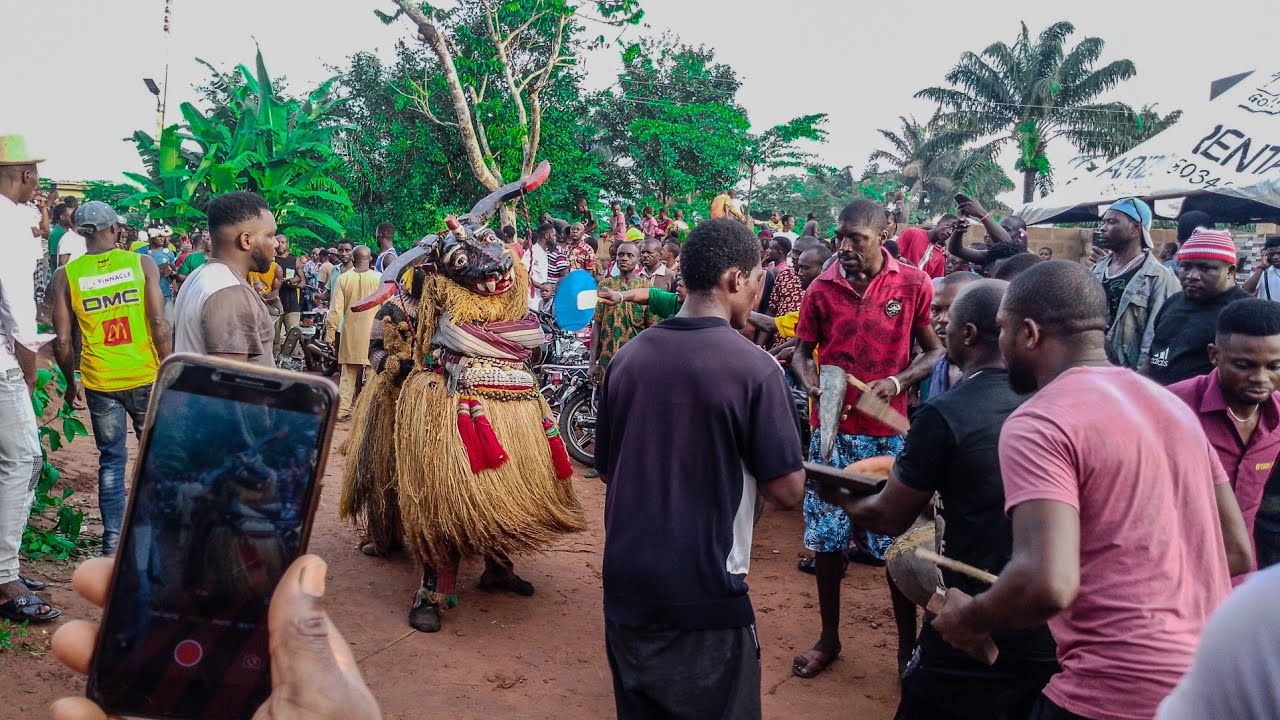AGABA ISIALA ACHI MASQUERADE VISIT TO EBEKUEDIKE ANNUAL TRADITIONAL CEREMONY
