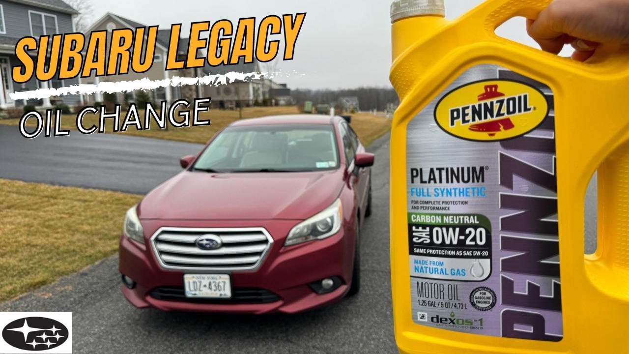 THE SHADIEST WAY TO DO AN OIL CHANGE IN A SUBARU LEGACY 2.5L