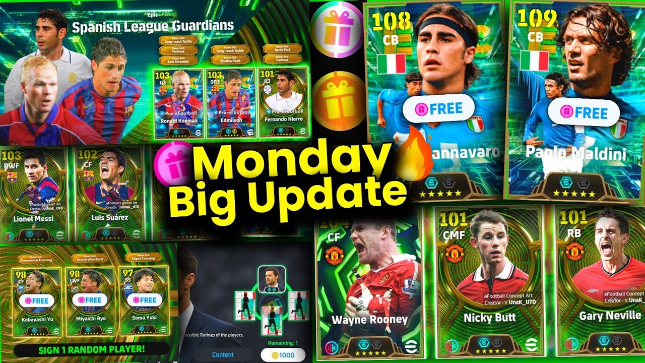eFootball&trade; 2027 Масштабное обновление 🤯 | Бесплатные эпические игроки в понедельник | Бесплатные ...
