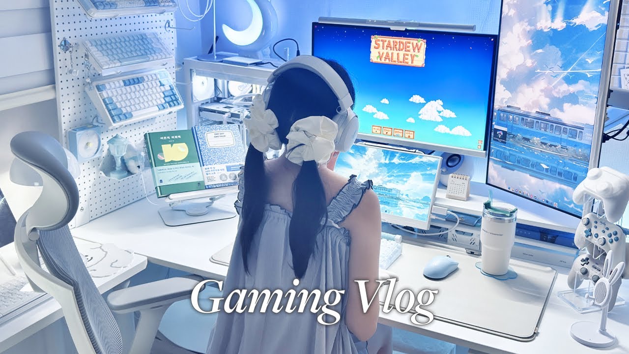 Gaming Vlog | 극내향 집순이의 힐링 게임 브이로그🎮 | KiiBOOM Jade 75 언박싱 | LOL MSI | 스타듀밸리. 하우스플리퍼