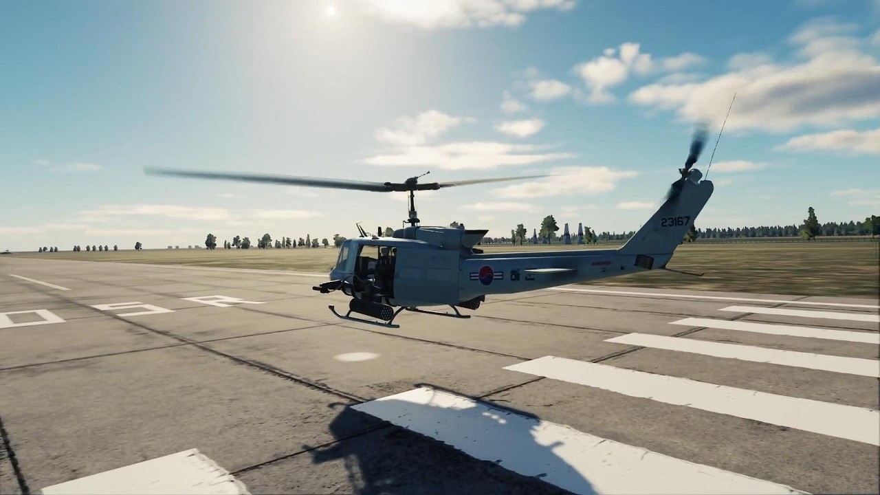 UH-1H Take off, landing practice