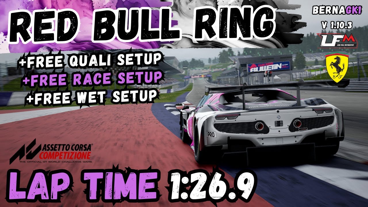 FERRARI 296 GT3 | RED BULL RING 1:26.9 | HOTLAP + FREE SETUP | ACC