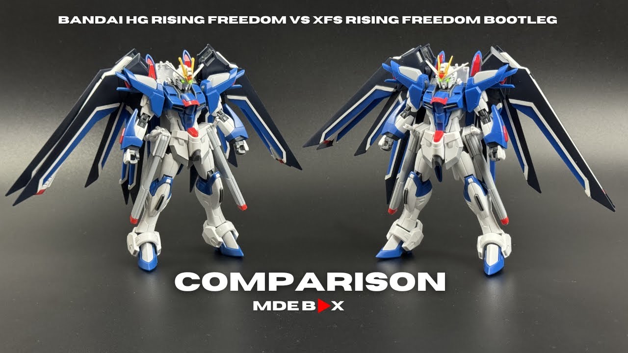 RISING FREEDOM BOOTLEG VS BANDAI RISING FREEDOM | COMPARISON | REVIEW