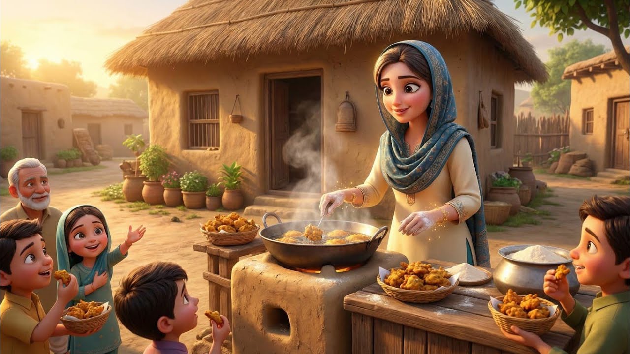 Gaon ki Mashhoor Pakodi wali  Nazia ki Mehnat aur Dil Cho Lene Wali Kahani | Emotional Village Story
