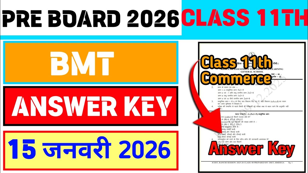 Class 11 Business Studies Pre Board Original Paper 2026 | Pre Board Class 11th 2026 