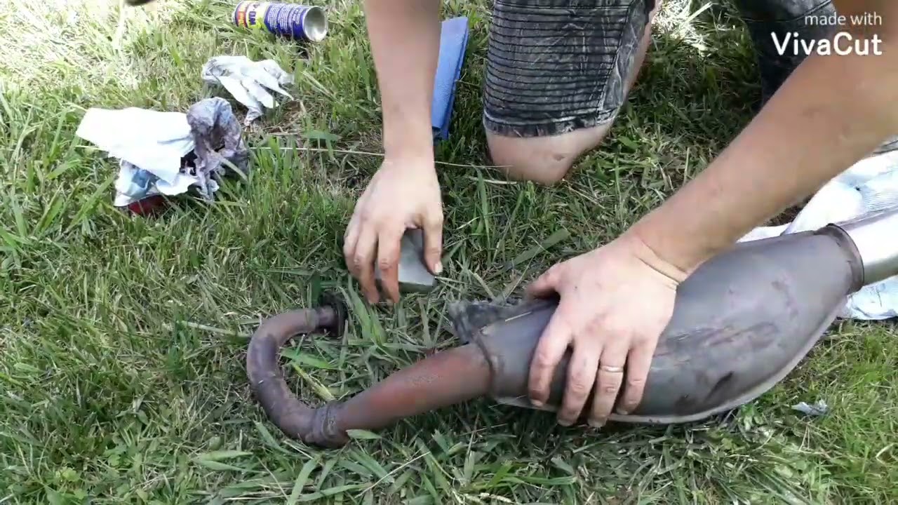 restaurar y pintar con pintura anticalorica escape de moto sin gastar dinero