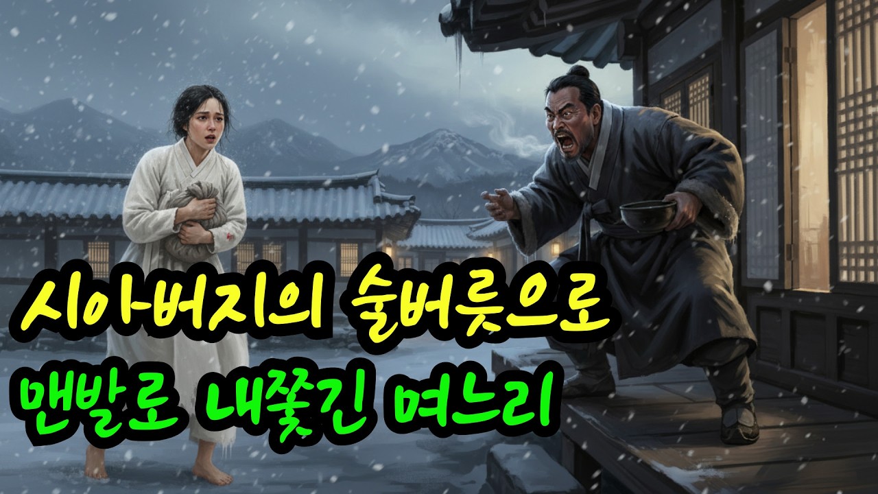 시아버지의 술버릇으로 맨발로 내쫓긴 며느리l 야담 옛날이야기 오디오북 수면동화 전설 민담 내보내기 수면