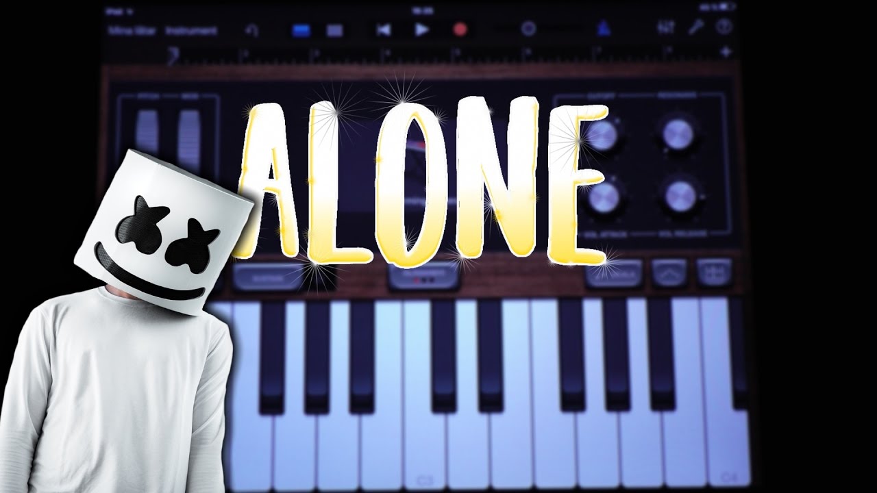 Marshmello - Alone (GARAGEBAND TUTORIAL)