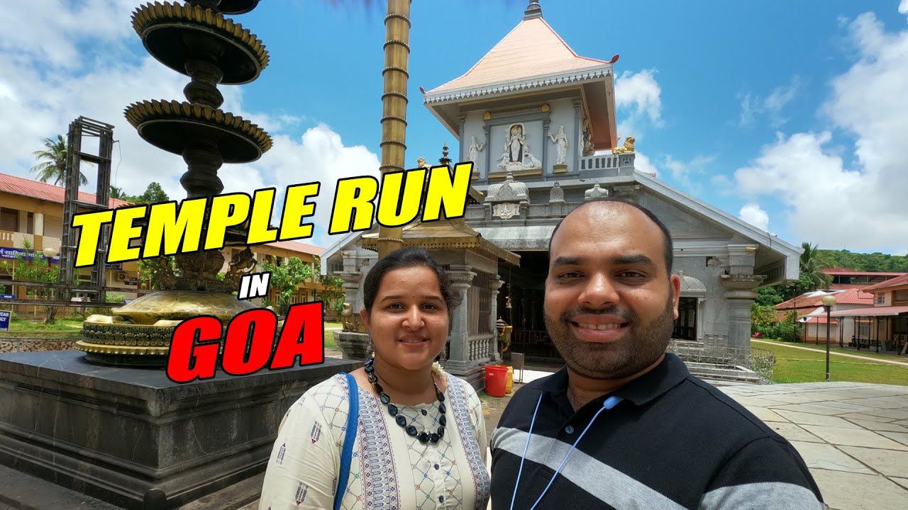 ಗೋವಾದಲ್ಲಿ ನಾವು | Temple Run in Goa | Kannada Travel Vlog | Mr and Mrs Kamath