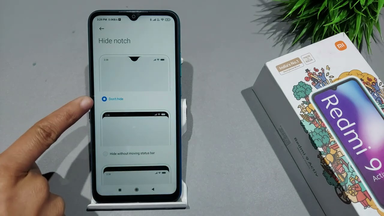 How to hide notch in redmi 9 activ | Redmi 9 activ me notch kaise dekhe |  Notch setting