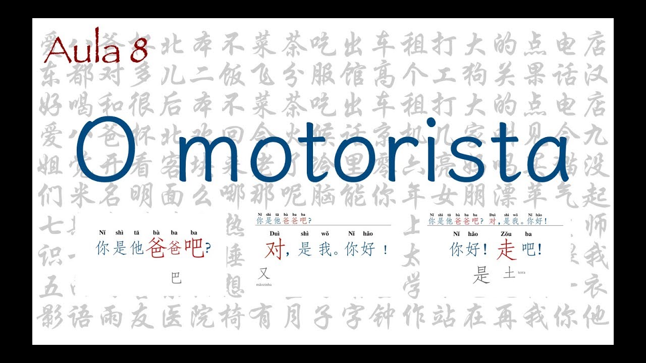 Aula 8 - O Verbo "Ser" | Curso Sintético de Chinês Mandarim