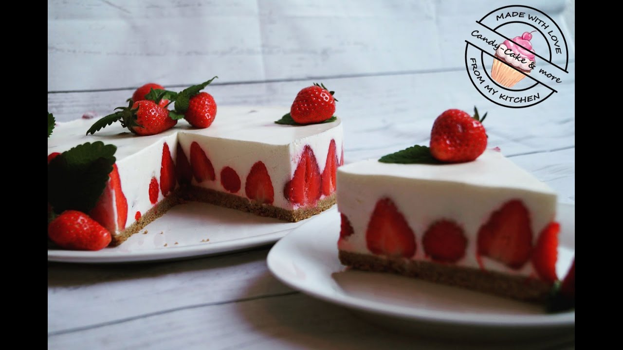 Erdbeertorte I No bake I ohne backen I Kühlschranktorte I Strawberry Cake I Erdbeerkuchen