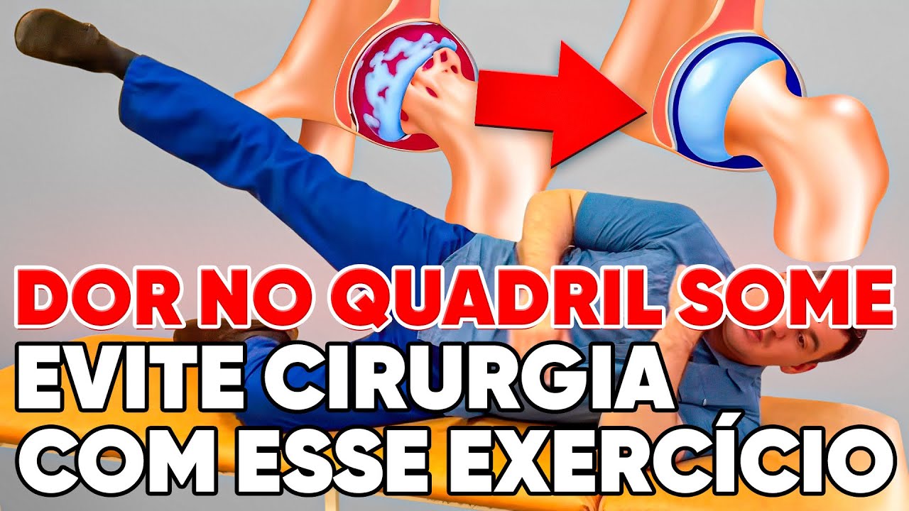 A dor no quadril some com esse exercício — faz uma vez e sente a diferença!