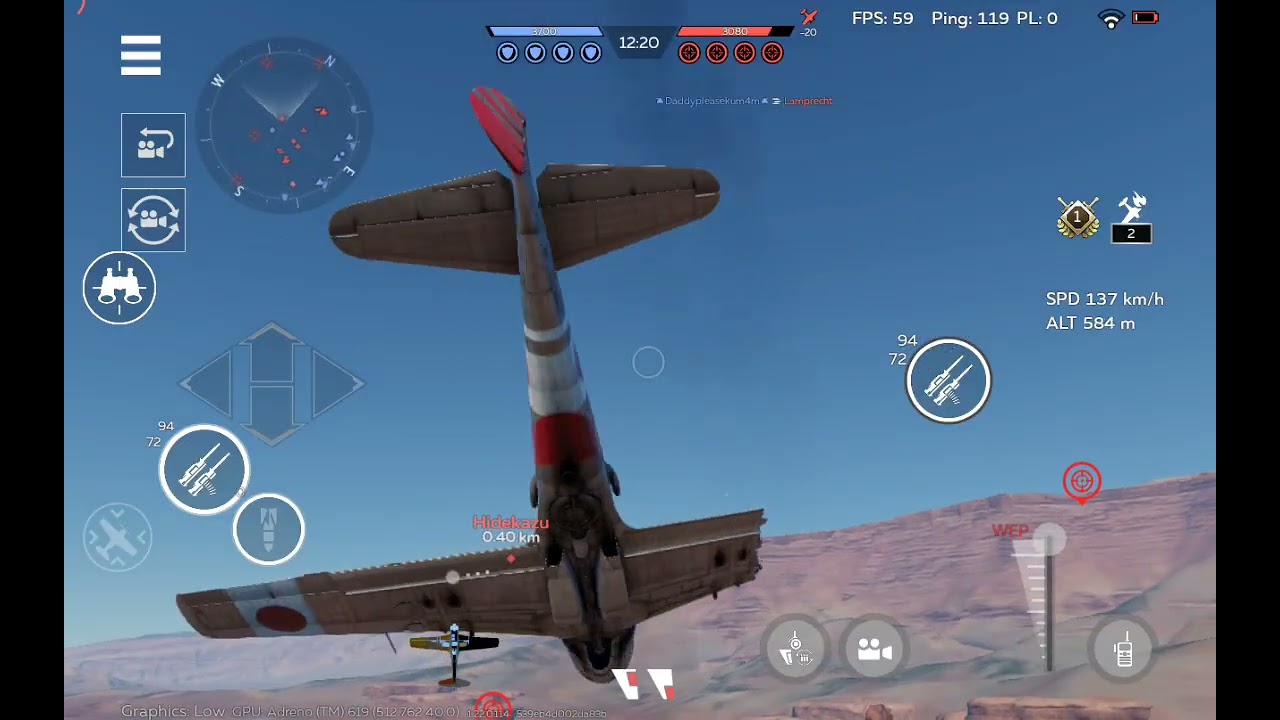 Ki-94-II, Su-9, Yak-17 air battle gameplay #WTM 