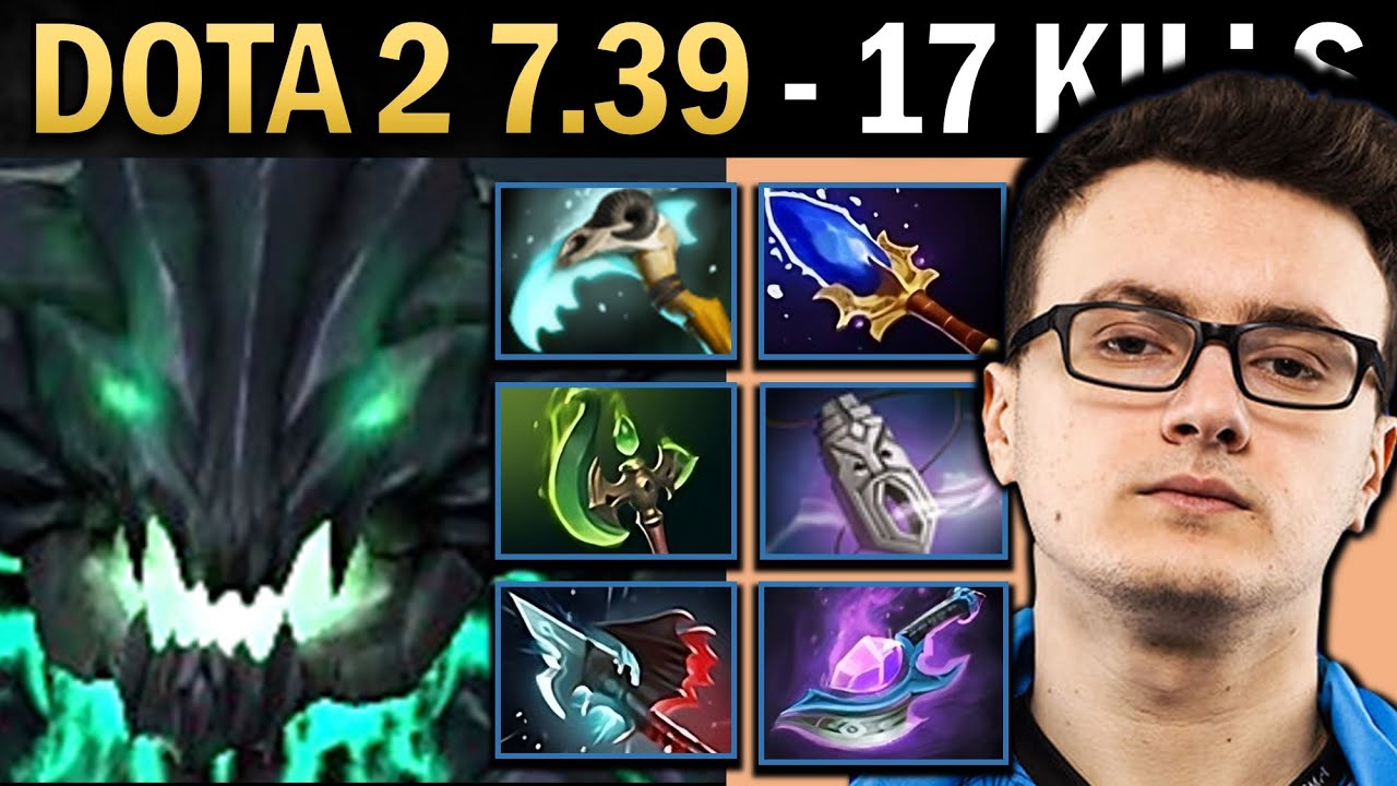 Outworld Destroyer Gameplay with 17 Kills and Scythe - Dota 7.39
