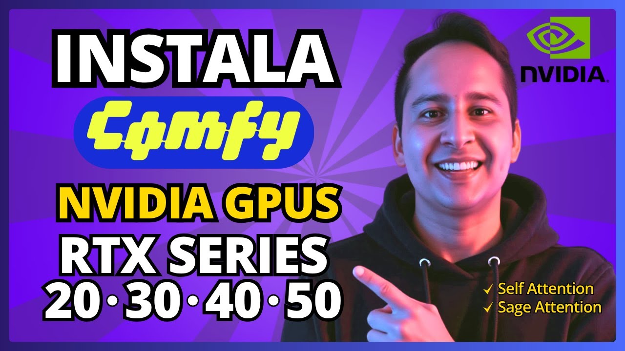 Cómo Instalar ComfyUI + Optimiza Flash y Sage Attention en tu GPU RTX Series 20 a 50