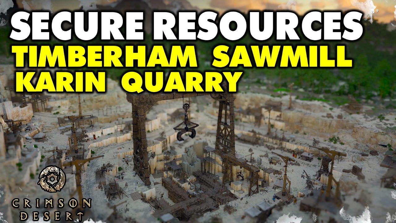 Crimson Desert: Secure Recources | Collect Timber Through Basic Mission Collect Stone Karin Quarry