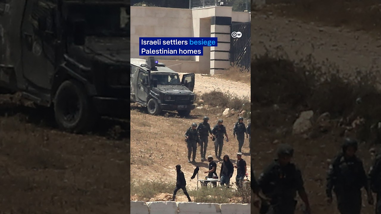 Israeli settlers besiege Palestinian families in occupied West Bank | DW News