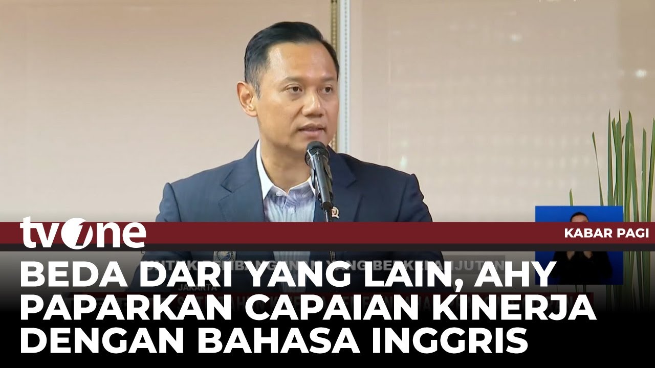 Menko Infrastruktur AHY Paparkan Sejumlah Capaian Dengan Bahasa Inggris | tvOne