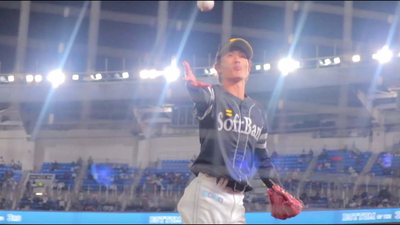 少年にボールを渡す約束をきっちり守る周東【ホークス】