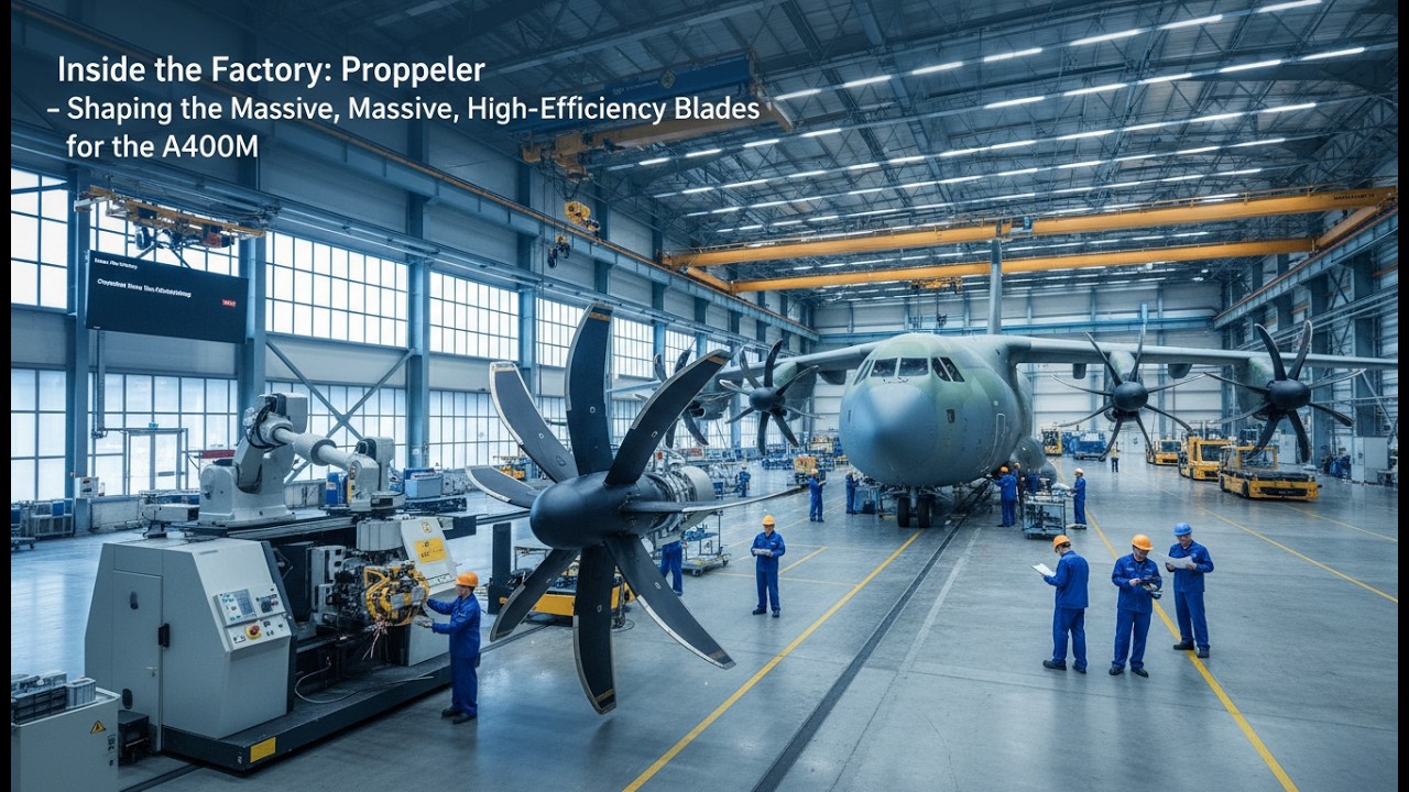 Building the A400M: Manufacturing Massive 8-Bladed Carbon Fiber Propellers for TP400 Engines