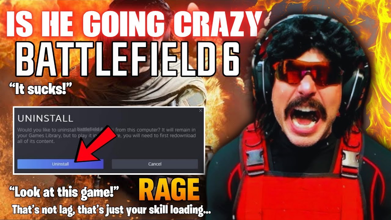 Самые мрачные моменты ярости Dr Disrespect 2025 года! 🔥 (Battlefield 6, Arc Raiders и Warzone)