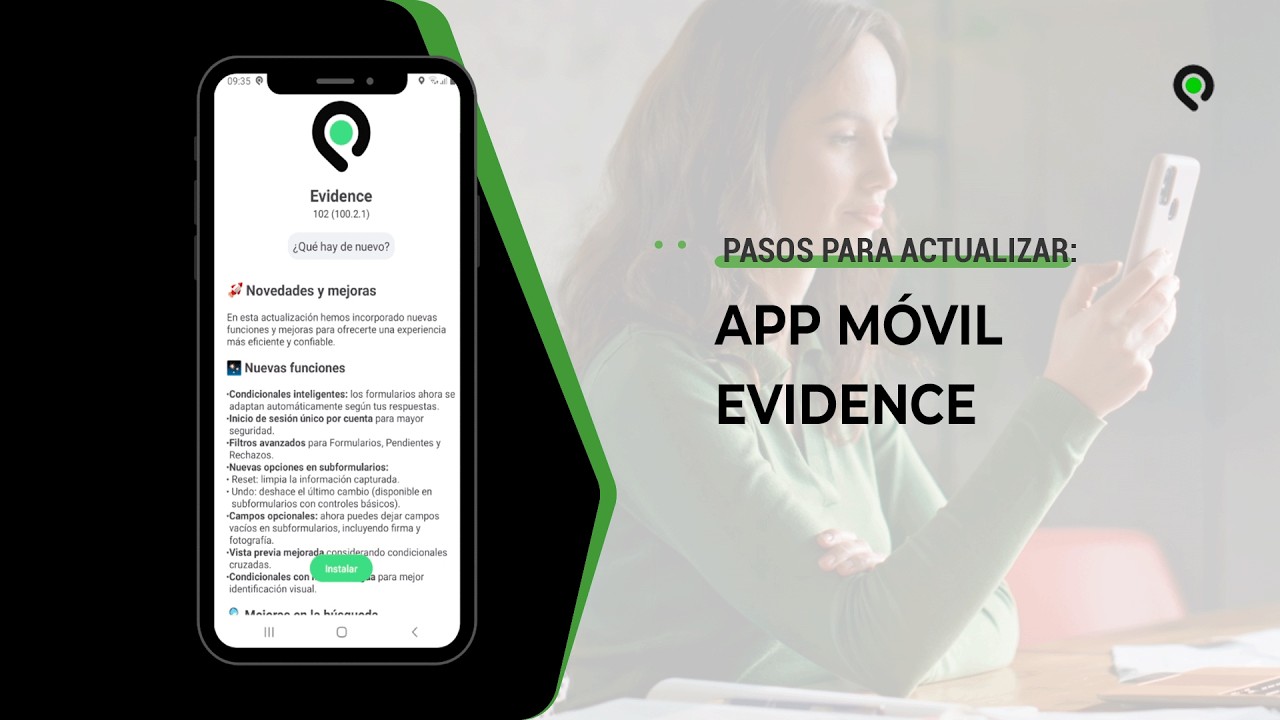 TUTORIAL: Actualiza la app Evidence