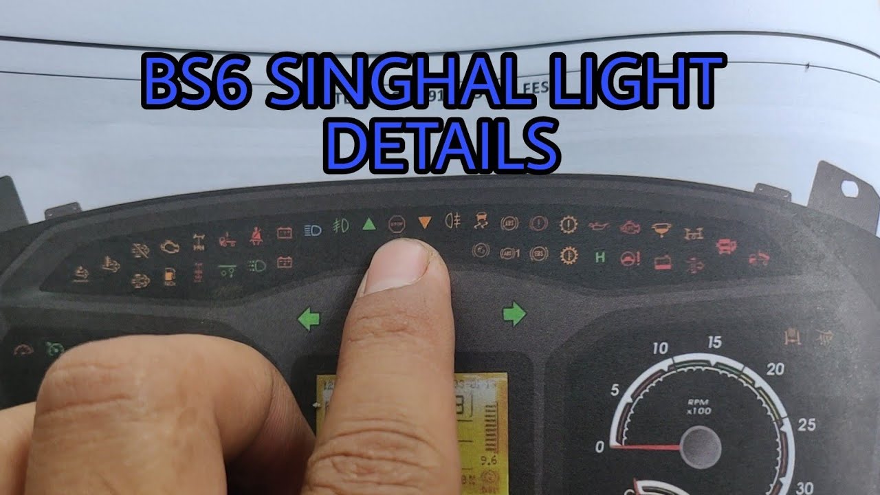 अशोक लीलैंड बीएस6 .जंकरी Ashok layland BS6 warning lights Details