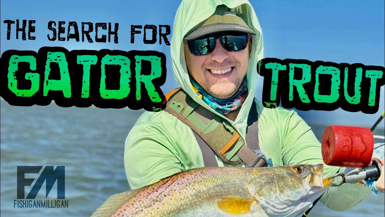 The Search for GIANT TROUT in PORT MANSFIELD TX WADE Fishing