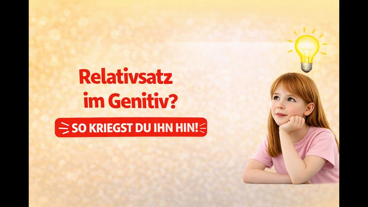 Relativsatz im Genitiv einfach erklärt | Wessen? verstehen | Deutsch Klasse 7