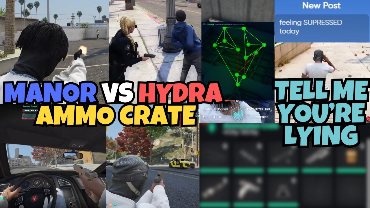Hydra CONTEST Manor's Ammo Crate 6v6 SHOOTOUT (Full Situation) | NOPIXEL 4.0 GTA RP