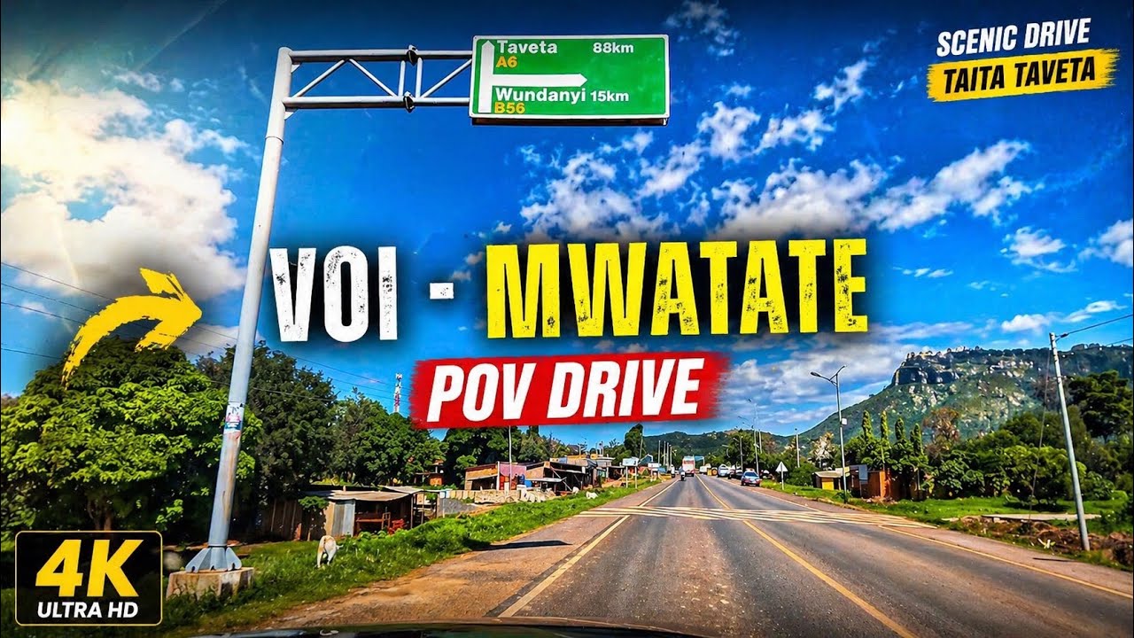 Voi to Mwatate Road Trip 🇰🇪 | Calm Countryside Drive