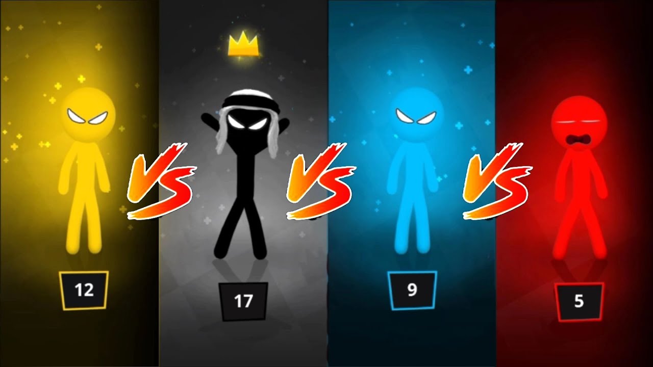 Stickman Party - Tournament mode 1234 player random | Gameplay episode 25