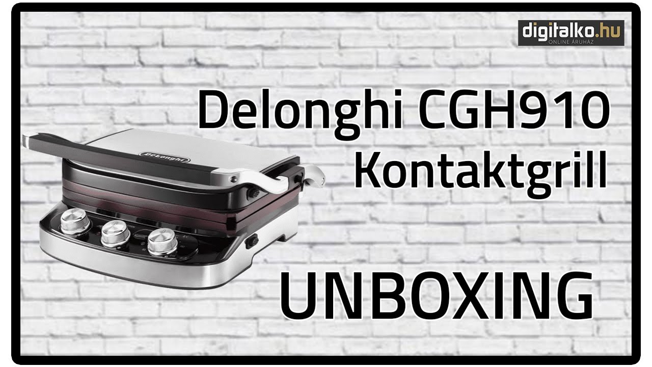 Delonghi CGH910 kontaktgrill UNBOXING - digitalko.hu