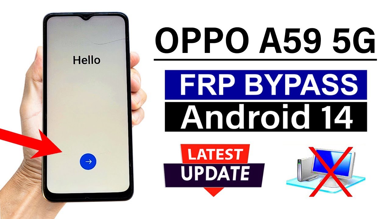 OPPO A59 5G Android 14 : Google/ FRP Bypass - New Method (Without PC)