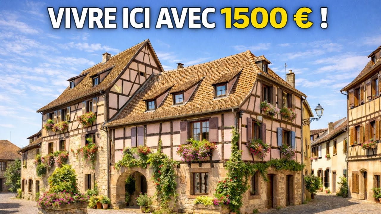 10 VILLES en FRANCE où VIVRE comme un ROI avec 1500 EUROS !