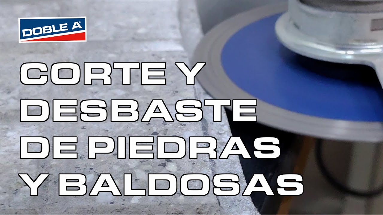 Corte y desbaste de piedras y baldosas con Doble A