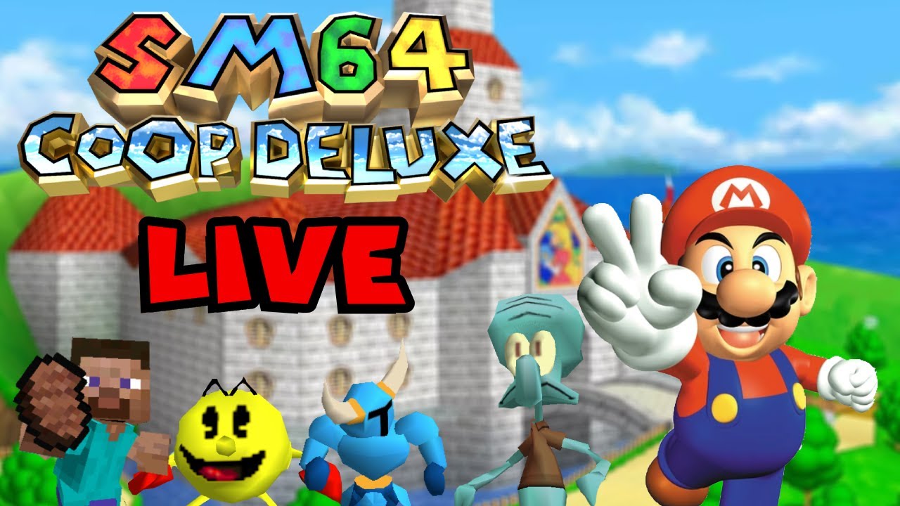 Mario 64 Co-op Deluxe LIVE - JustJasen birthday stream