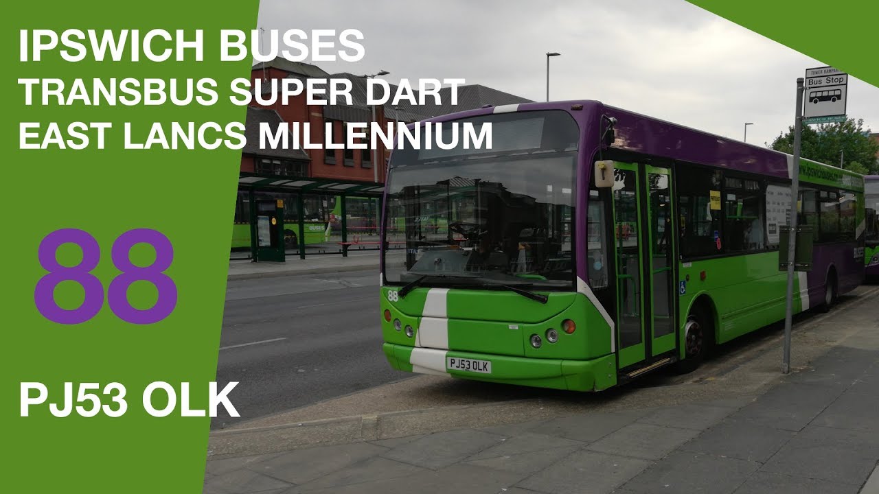 Ipswich Buses Transbus Super Dart East Lancs Millennium || 88 (PJ53 OLK)