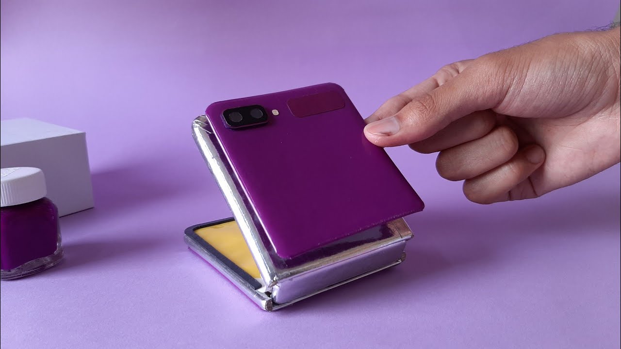 How to make Samsung Galaxy Z Flip from cardboard