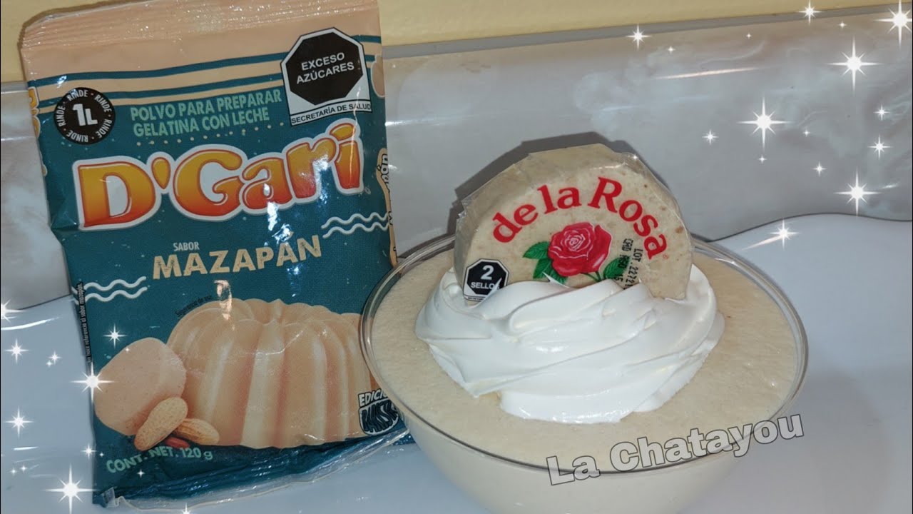 Gelatina Espumosa de Mazapán