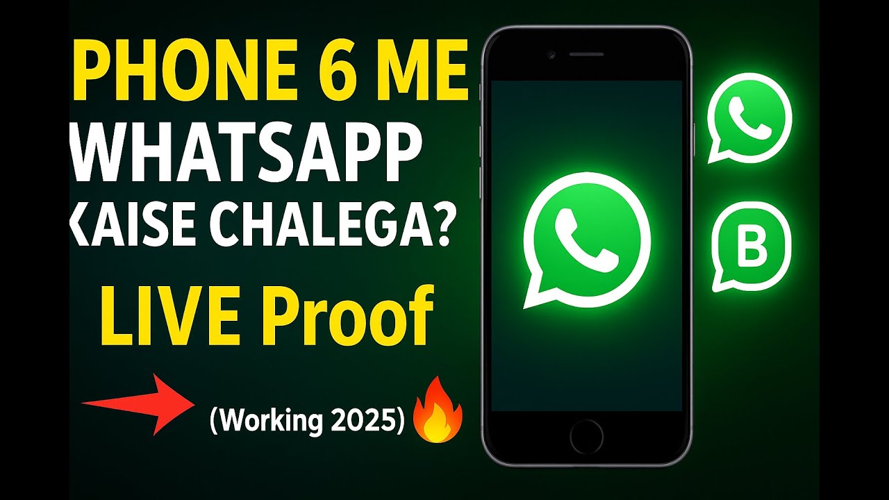 How to Install And Use WhatsApp on iPhone 6 or Older Models | 100% Working Trick (Live Proof)