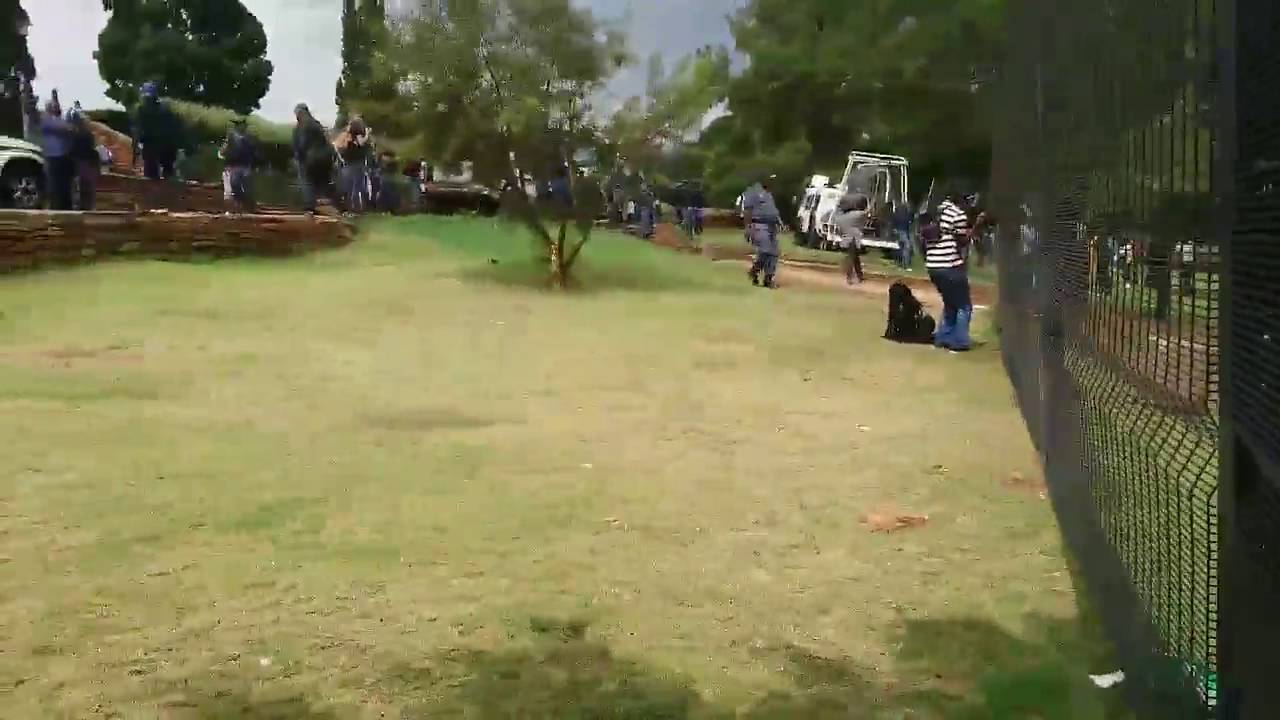 Police fire stun grenades to disperse rock-throwing students at Union Building